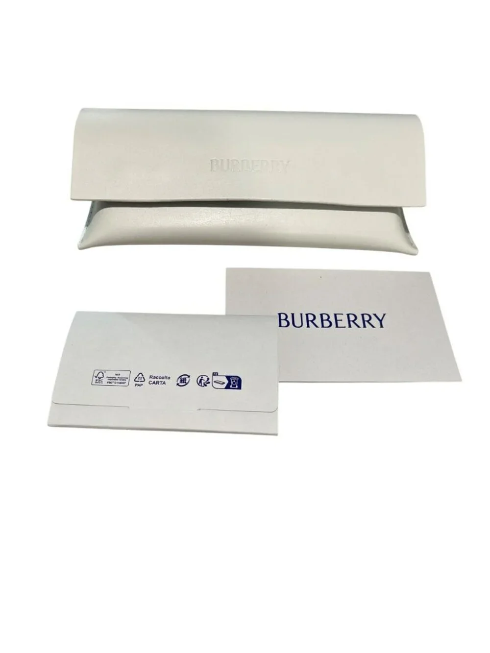 Burberry Eyeglasses  B2291 Square Frame Gray & Blue Plaid Acetate New